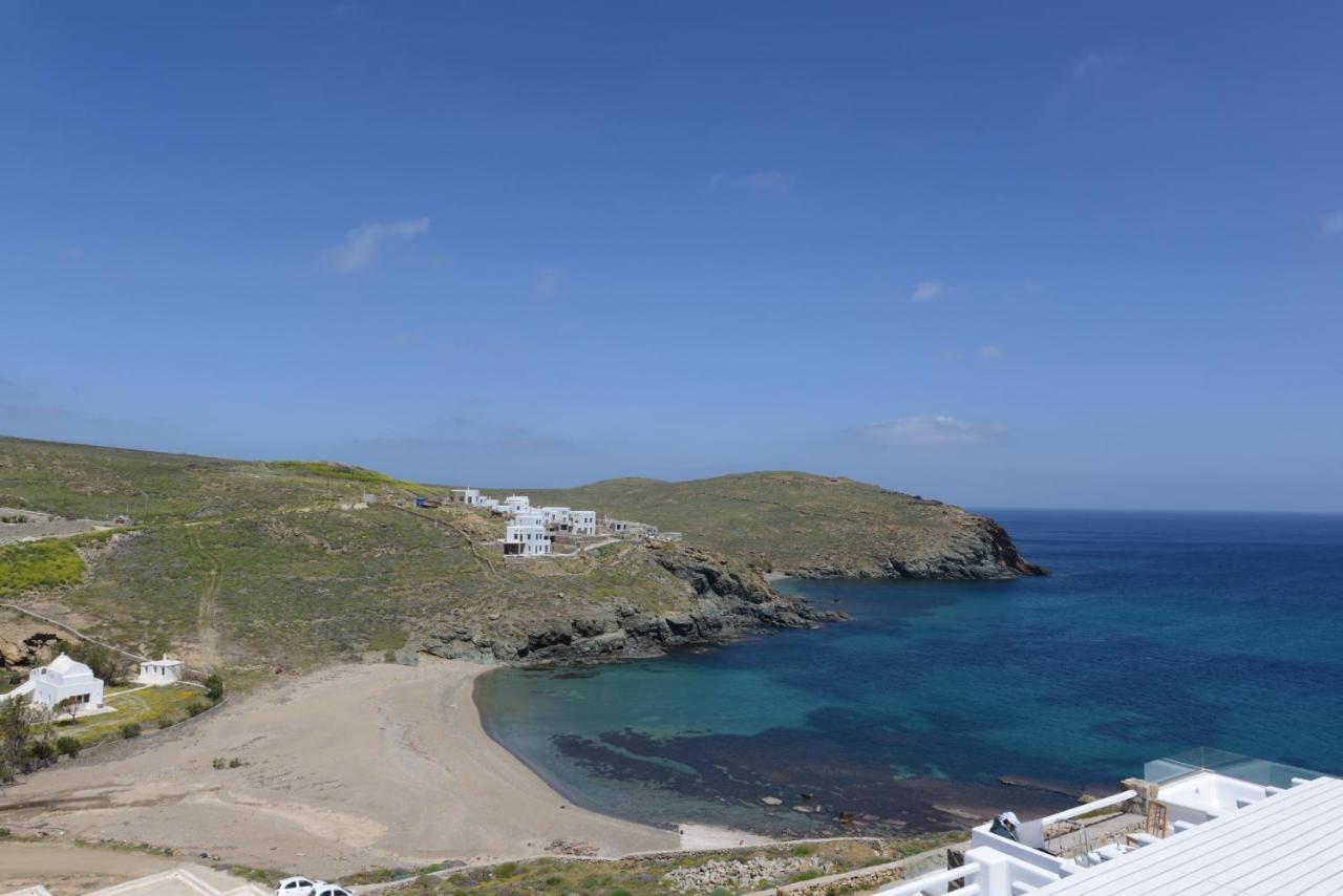 Superior Beachfront Apartment 1 With View To The Aegean Sea Panormos  Zewnętrze zdjęcie